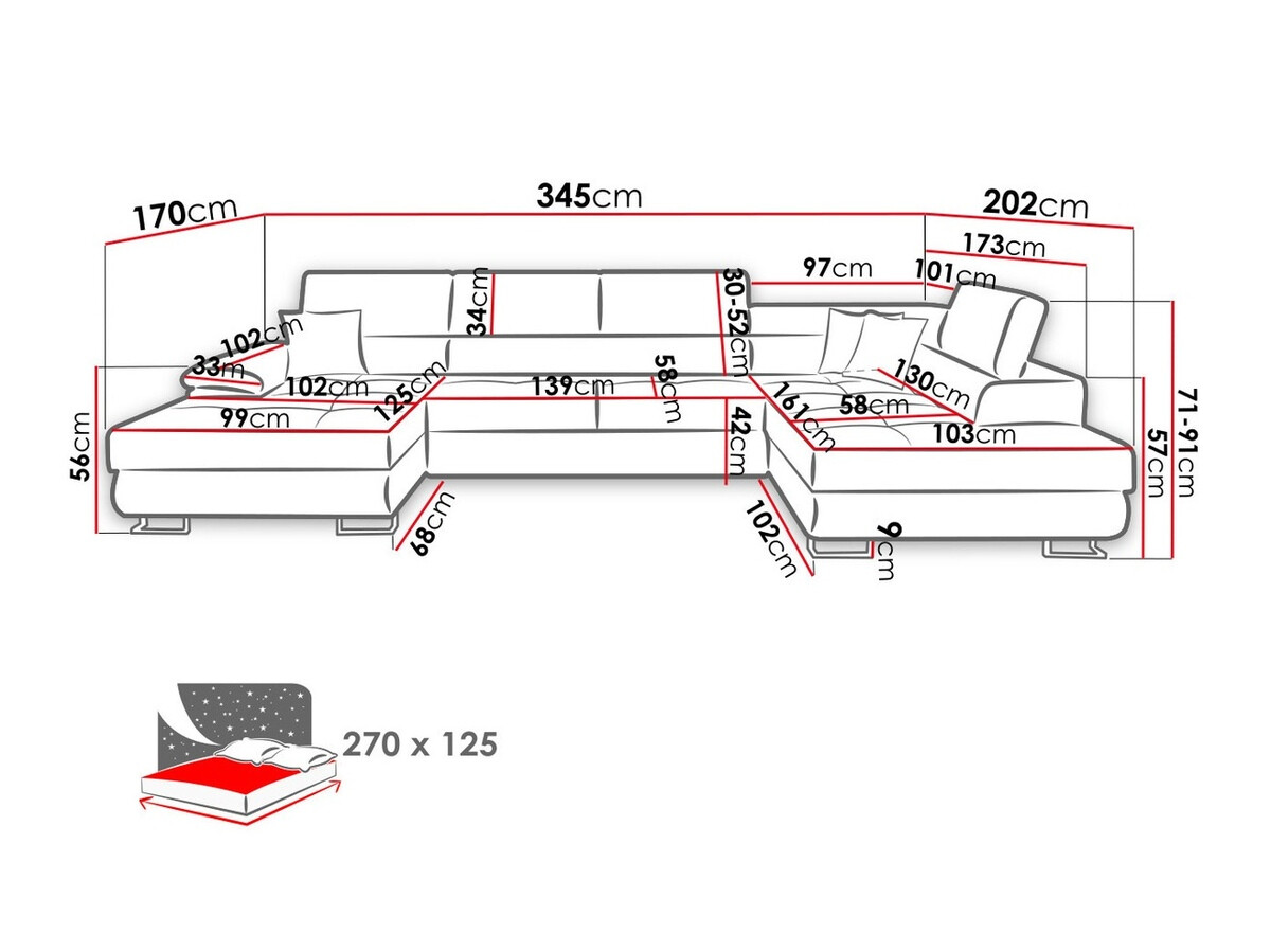Sarokkanapé Comfivo 241 (Venus Velvet 2911 + Kenia 796)