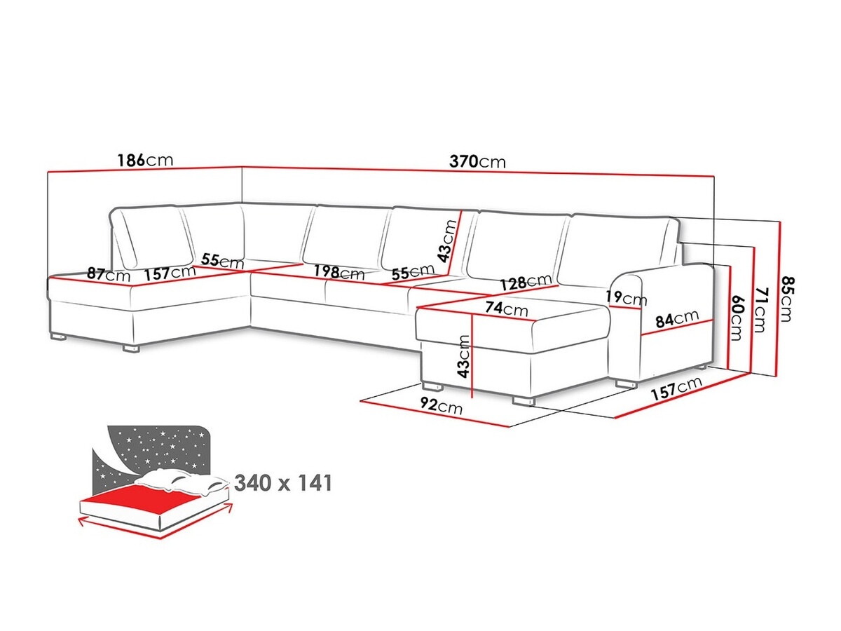 Sarokkanapé Comfivo 262 (Abriamo 03)