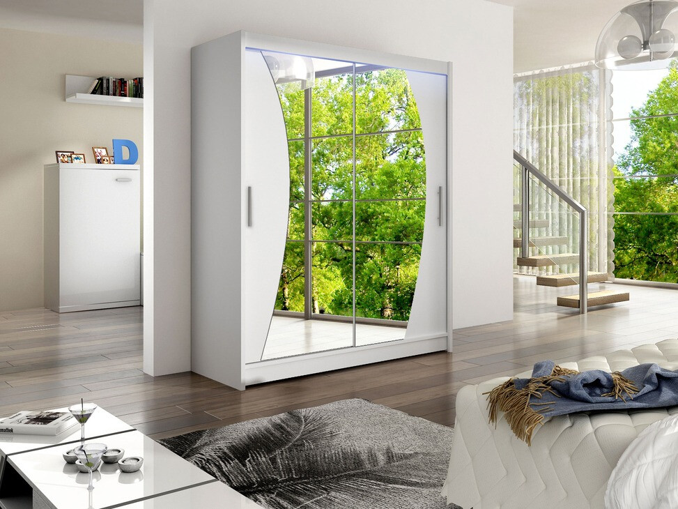 Gardróbszekrény Closico 110 (Fehér)