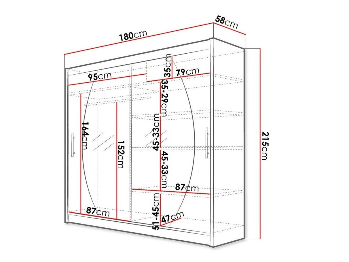 Gardróbszekrény Closico 102 (Fehér)