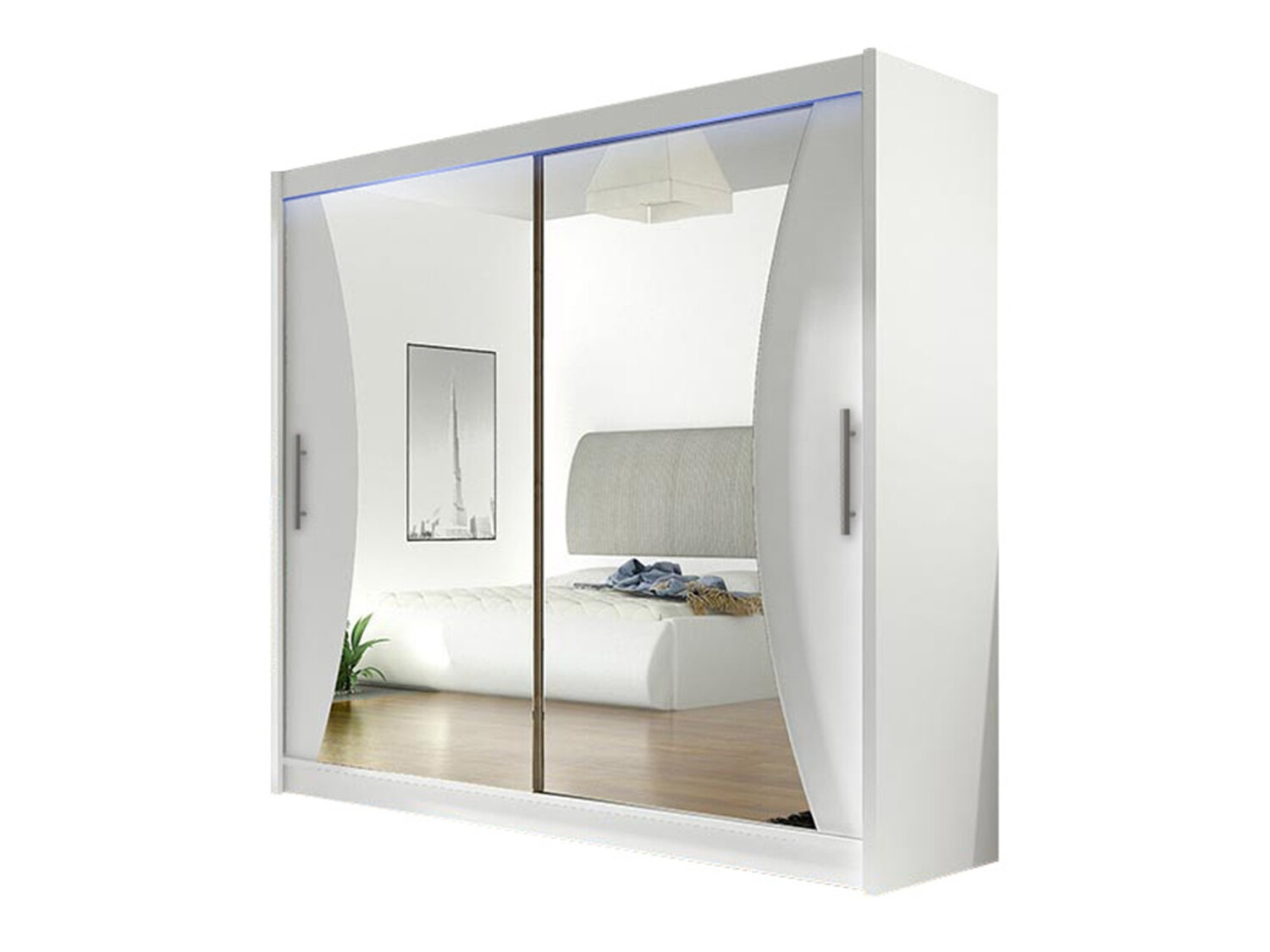 Gardróbszekrény Closico 124 (Fehér)