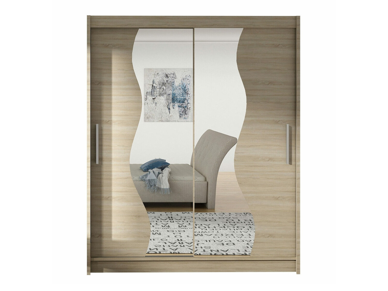 Gardróbszekrény Closico 134 (Sonoma tölgy)