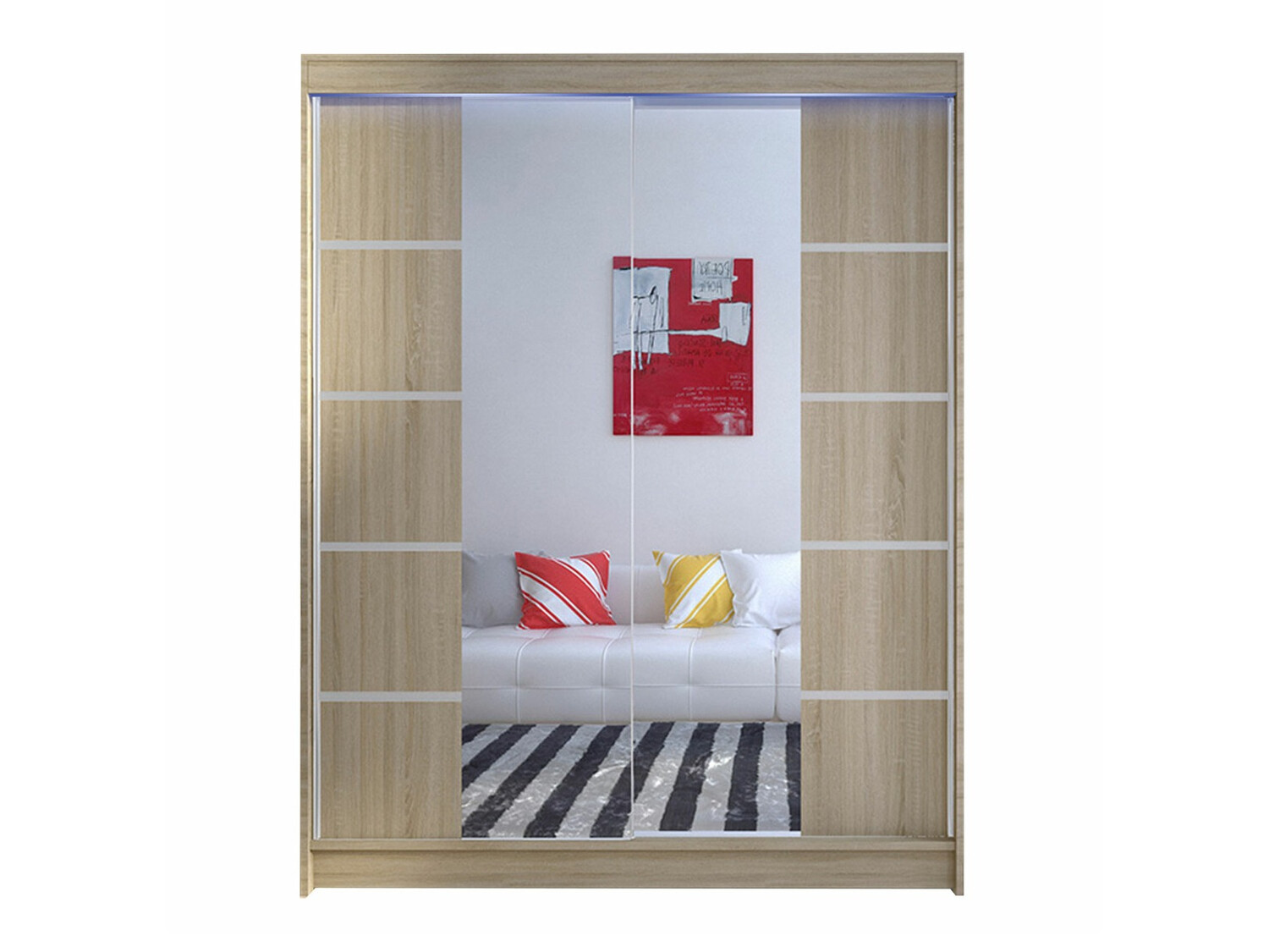 Gardróbszekrény Closico 146 (Sonoma tölgy)