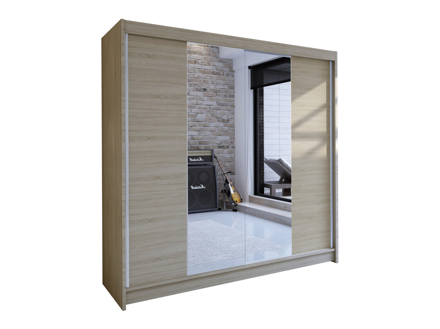 Gardróbszekrény Closico Cavaris II (Sonoma tölgy)