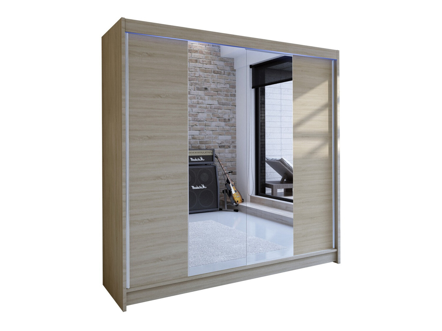 Gardróbszekrény Closico Cavaris II (Sonoma tölgy)