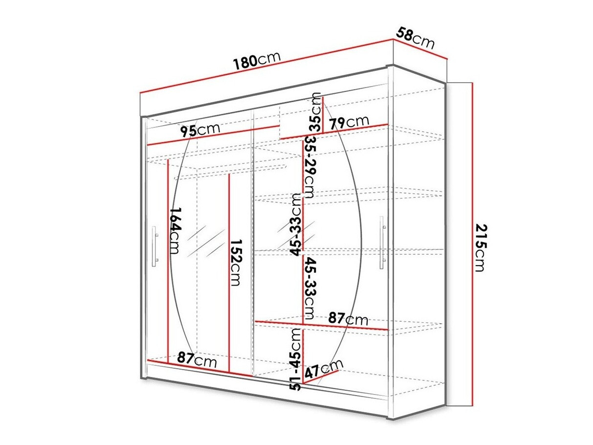 Gardróbszekrény Closico Pallor IV (Fehér)