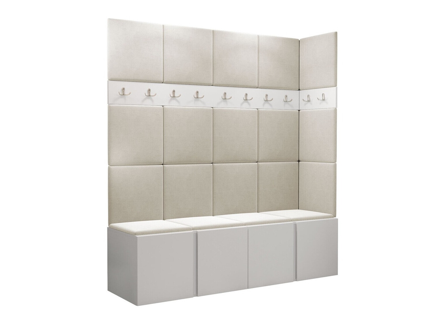 Előszoba garnitúra Pinis II (Fehér)