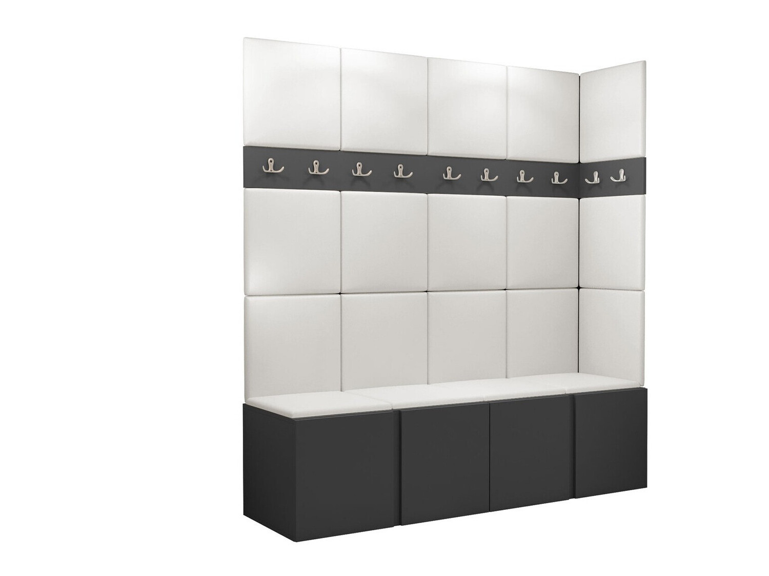 Előszoba garnitúra Pinis II (Grafit)