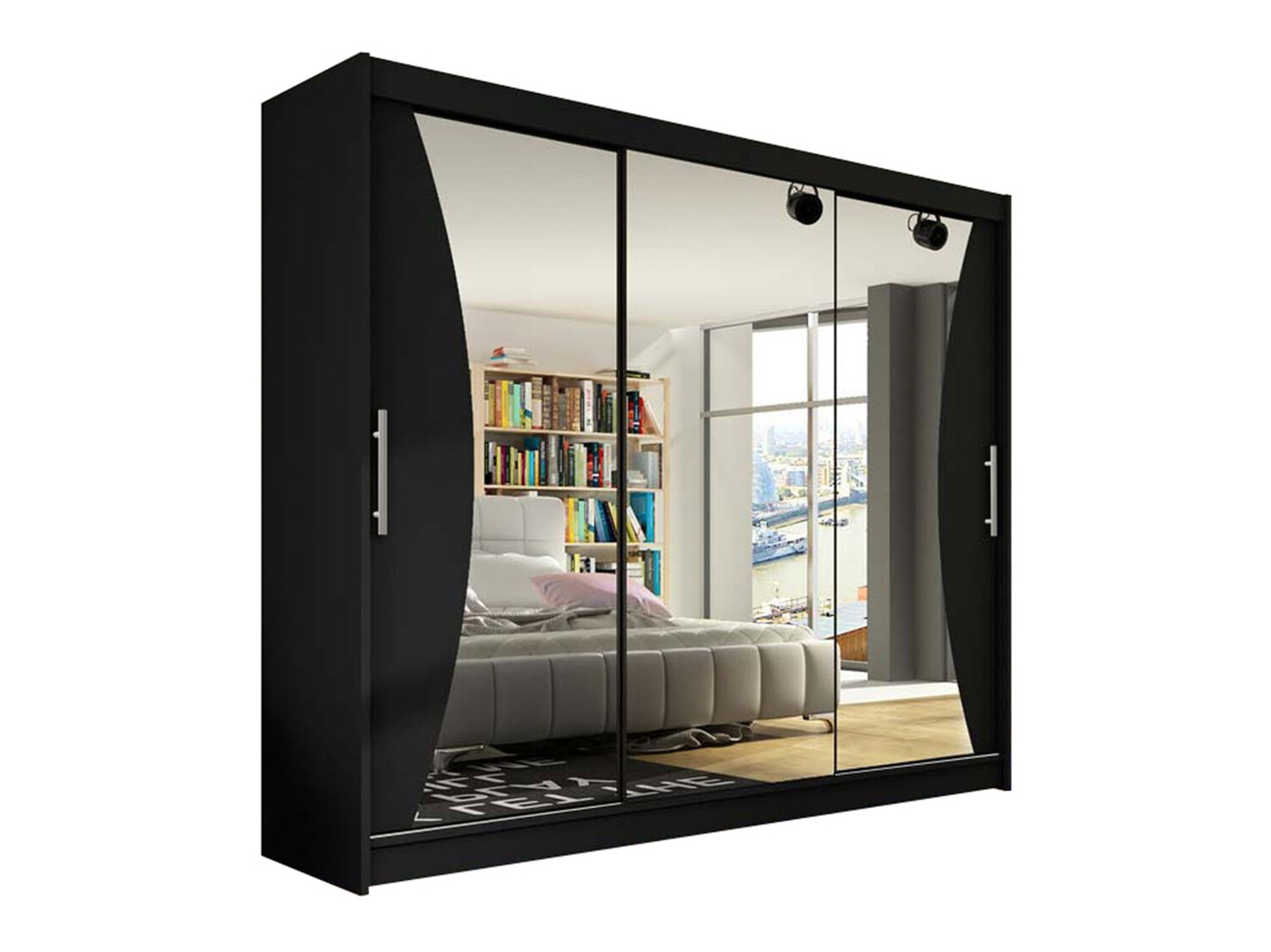 Gardróbszekrény Closico Ordo IV (Fekete)