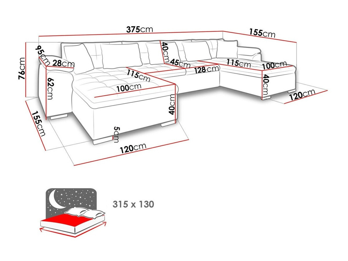 Sarokkanapé Comfivo 182 (Abriamo 04 + Abriamo 11)