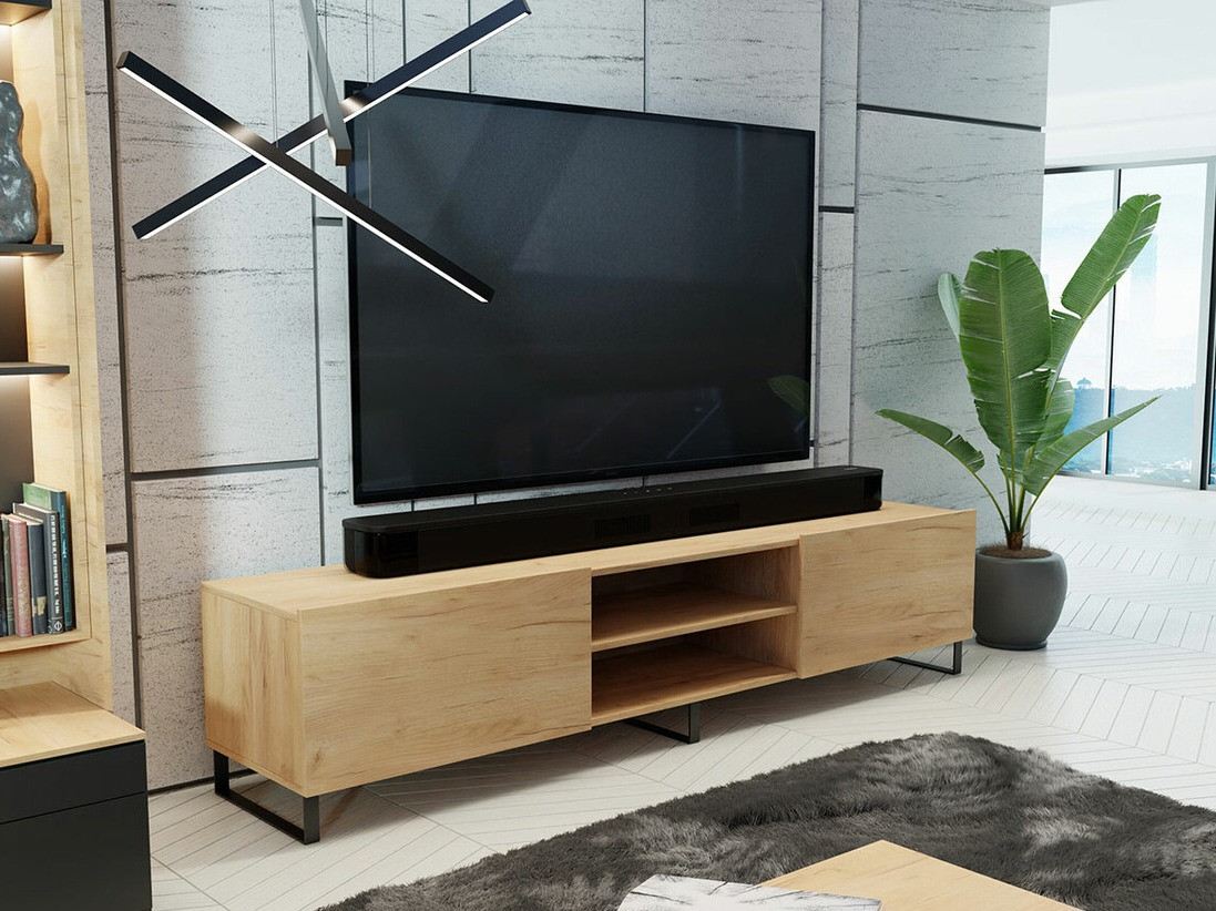 TV-állvány Stanton 143 (Kézműves aranytölgy)