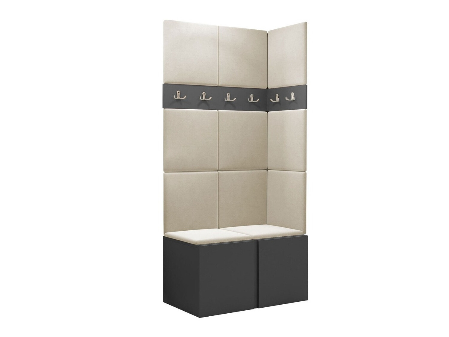 Előszoba garnitúra Pinis I (Grafit)