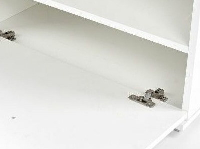 Cipőtároló Cirveso 117 (Fehér + Fényes fehér + Szürke)