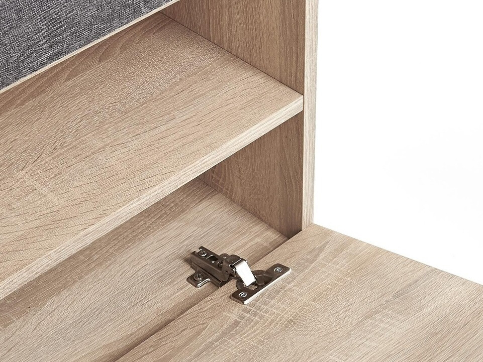 Cipőtároló Cirveso 117 (Sonoma tölgy + Szürke)