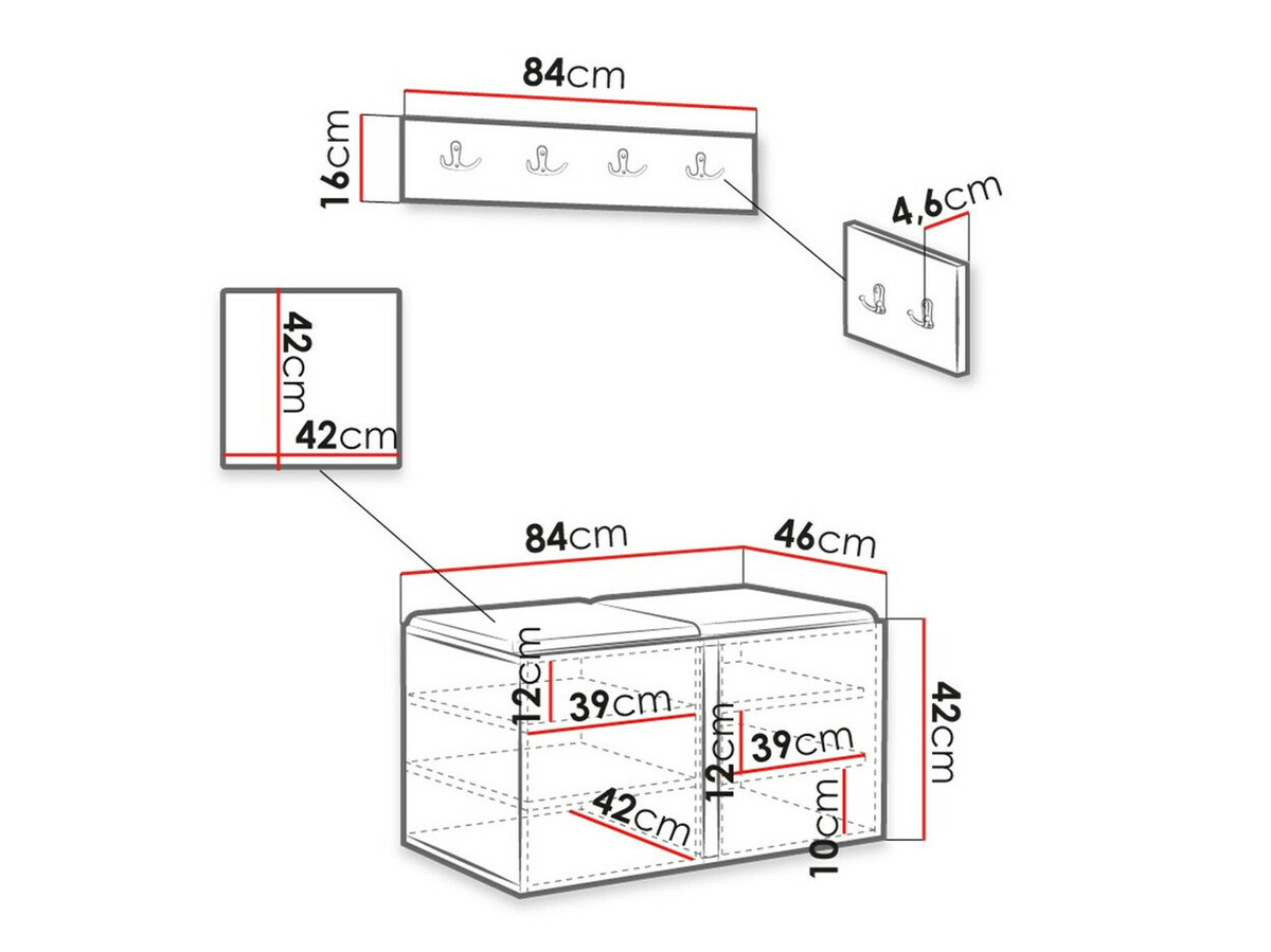 Előszoba garnitúra Hartford 275 (Manila 02)