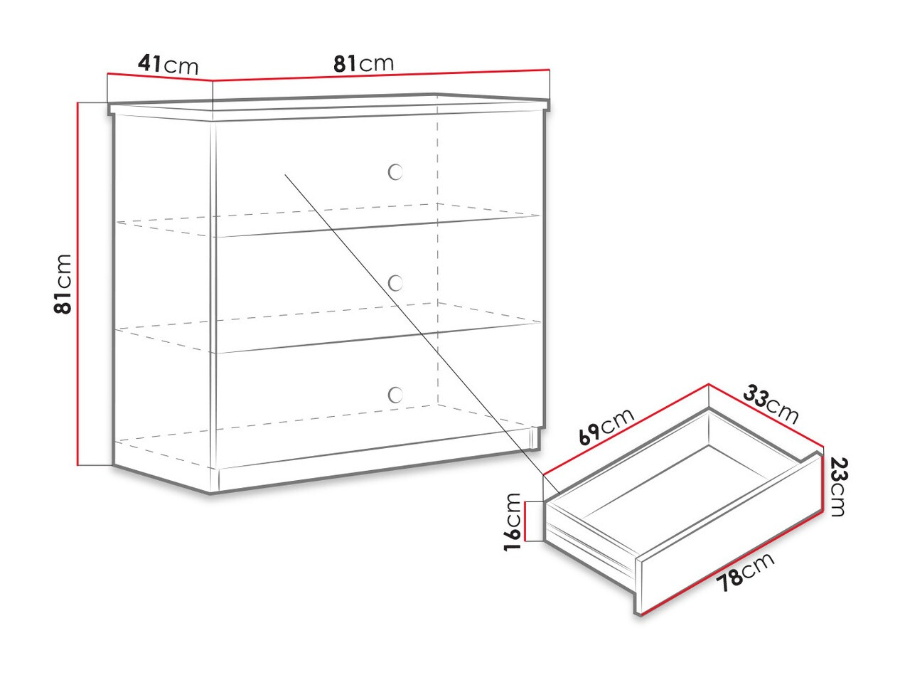 Komód Vacaville A100 (I)