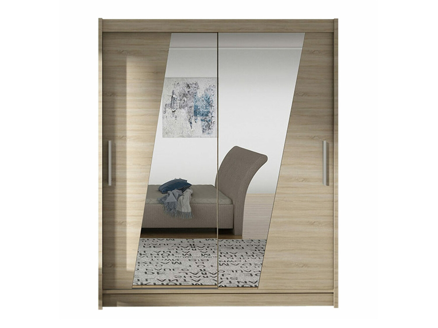 Gardróbszekrény Closico 155 (Sonoma tölgy)