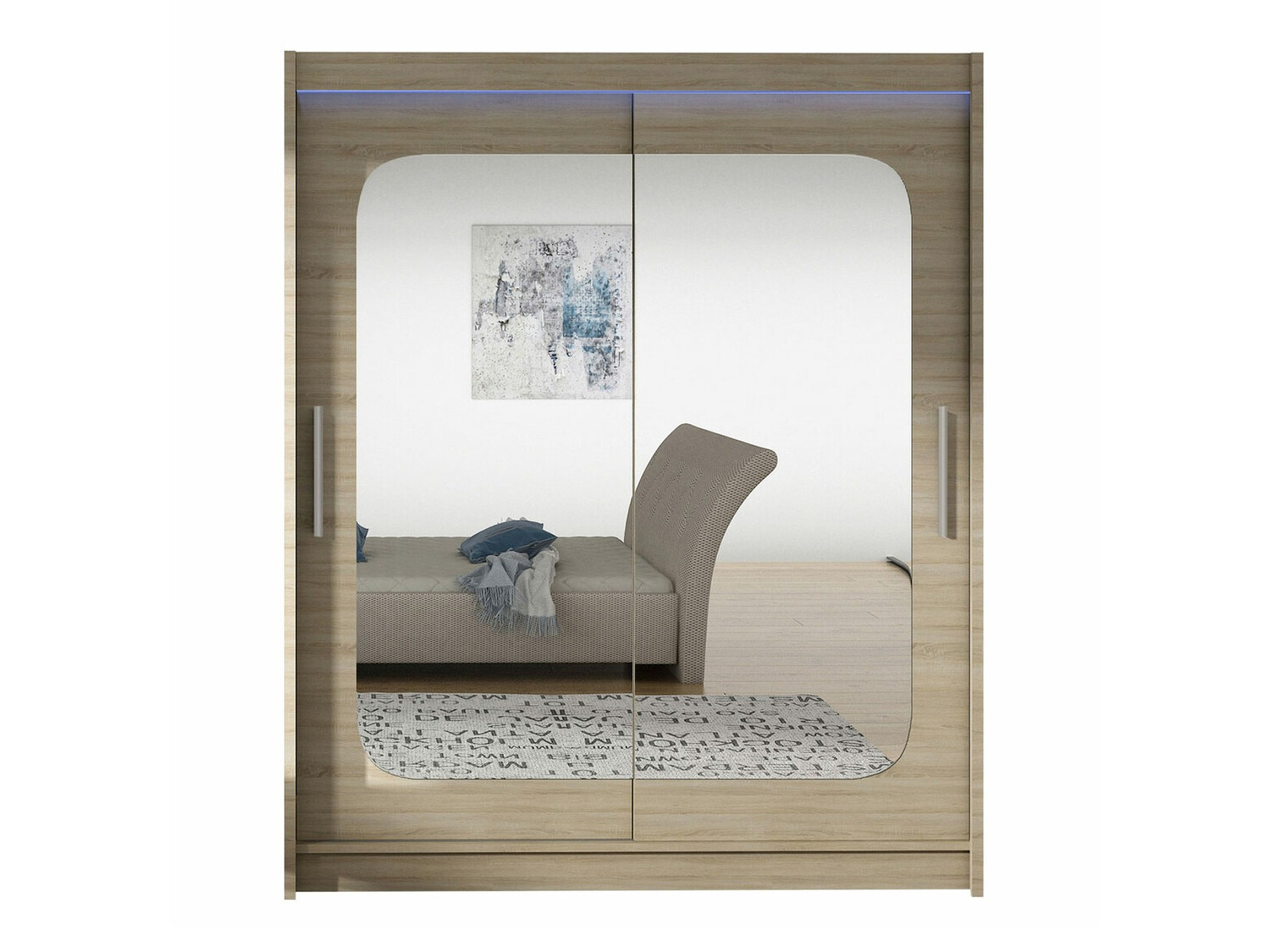 Gardróbszekrény Closico Camera XII (Sonoma tölgy)