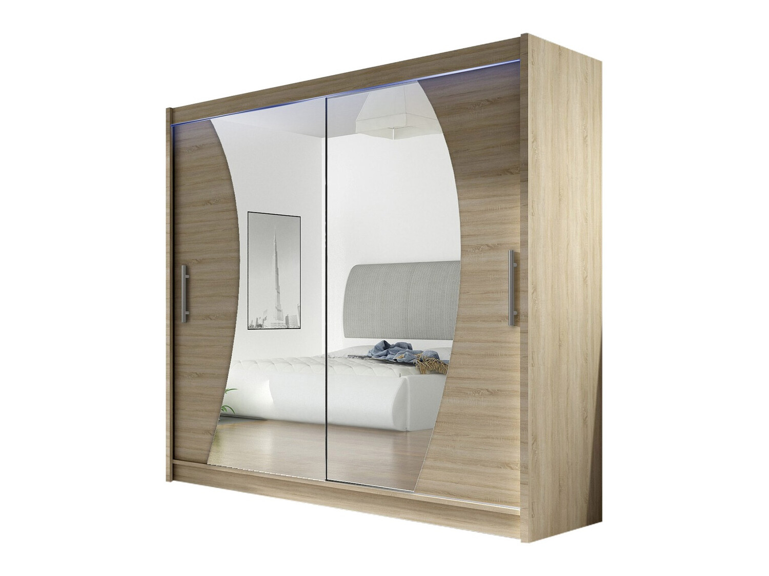 Gardróbszekrény Closico Pallor IX (Sonoma tölgy)