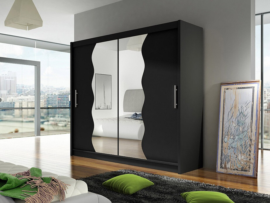 Gardróbszekrény Closico Pallor X (Fekete)