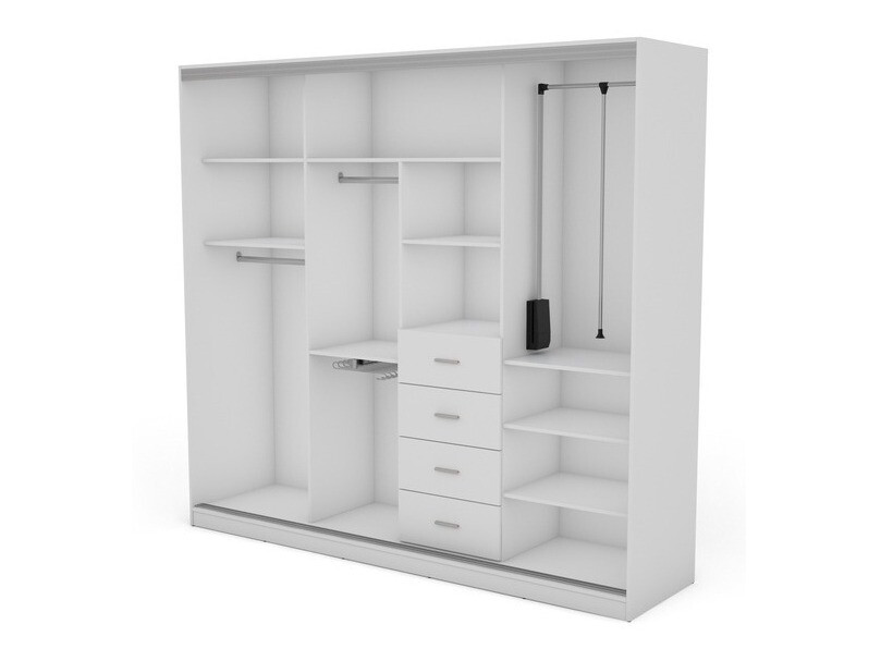 Gardróbszekrény Lexington 150 (Fehér)