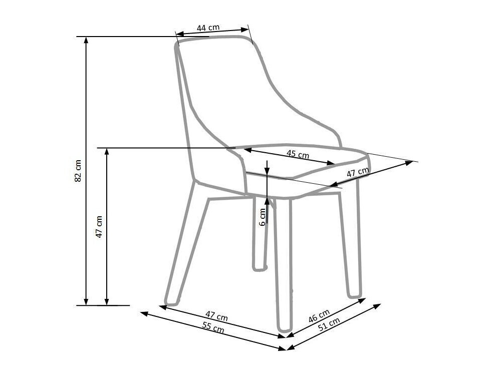 Szék Houston 577 (Szürke + Fehér)