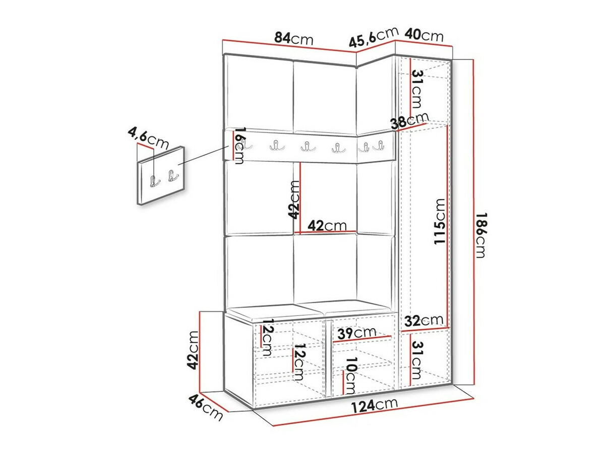 Előszoba garnitúra Hartford 277 (Manila 02)