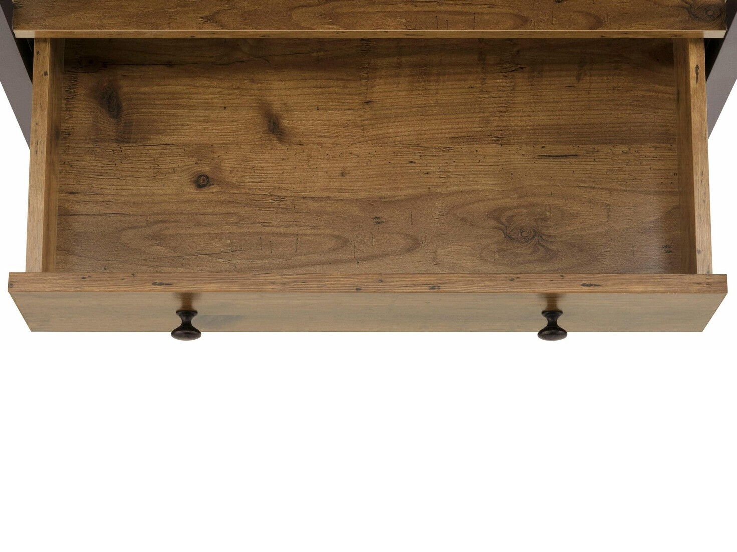 Fürdőszoba polc Larnovo 111 (Sötét tölgy + Fekete)