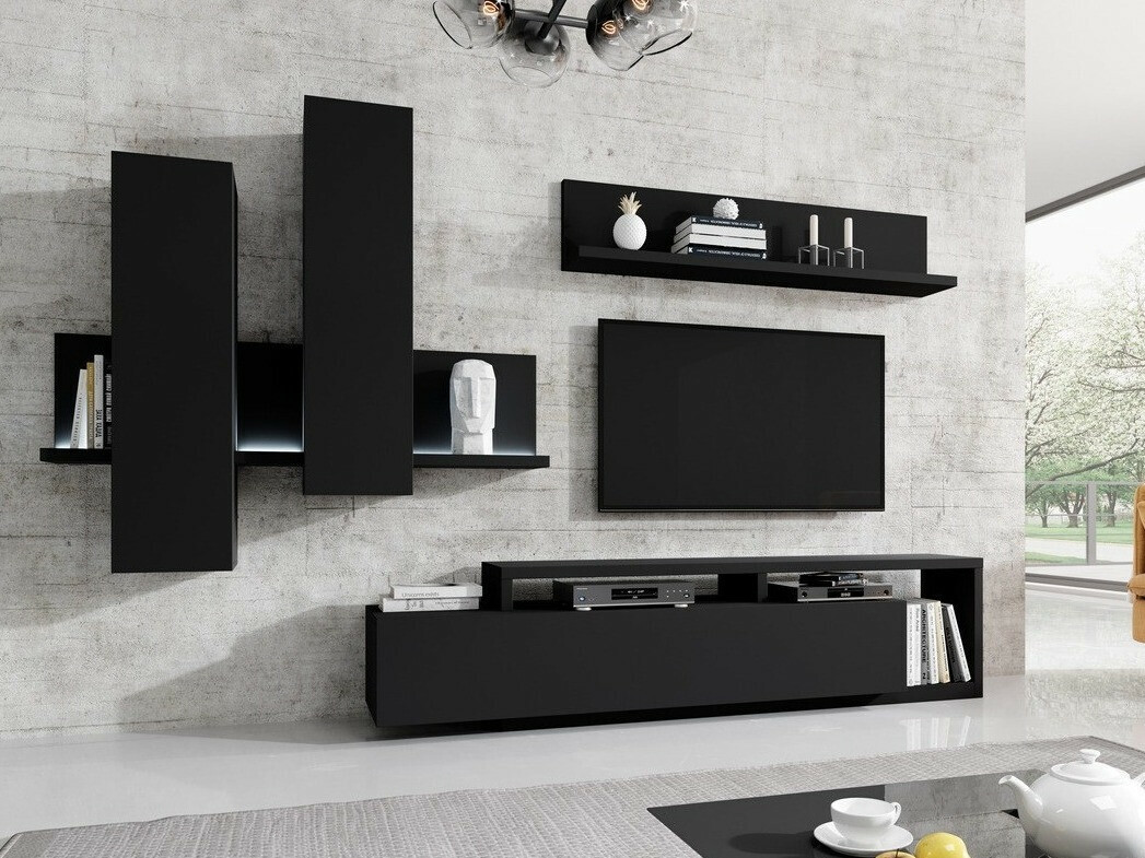 Nappali szett Lutiva 100 (Matt fekete)