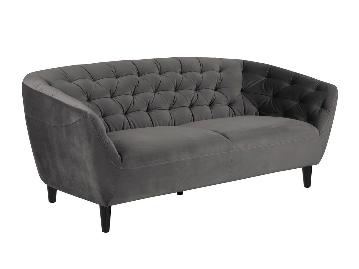 Chesterfield kanapé Norsica 232 (Sötétszürke)