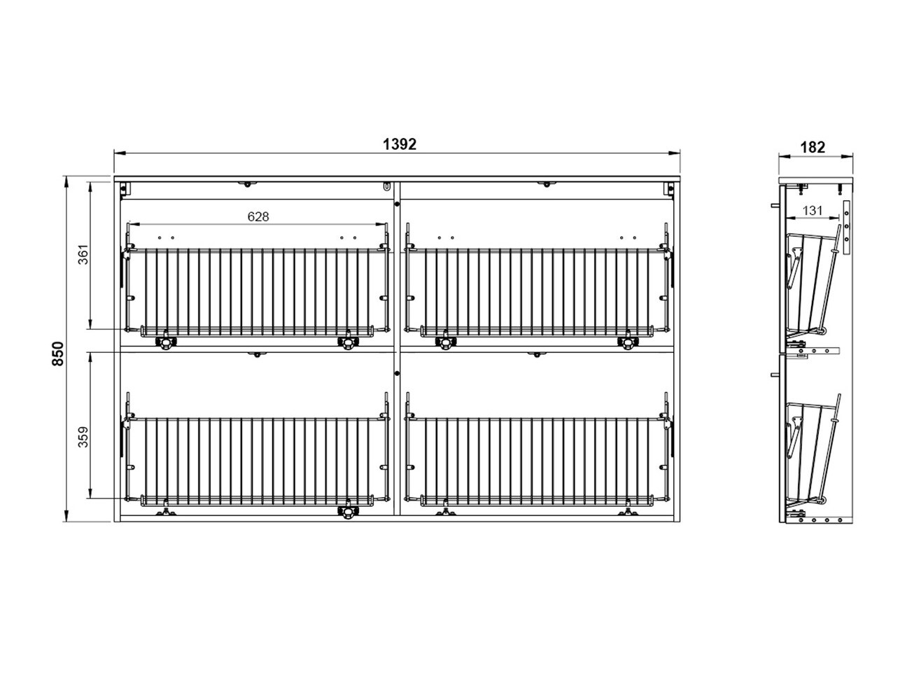 Cipőtároló Felelmo 101 (Fehér)