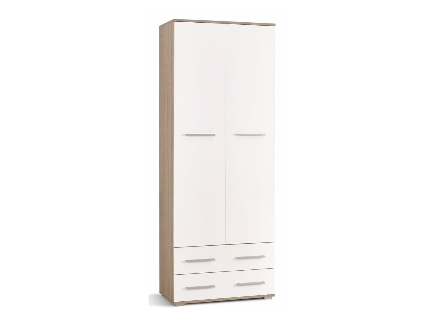 Könyvespolc Cirveso 107 (Sonoma tölgy + Fényes fehér)