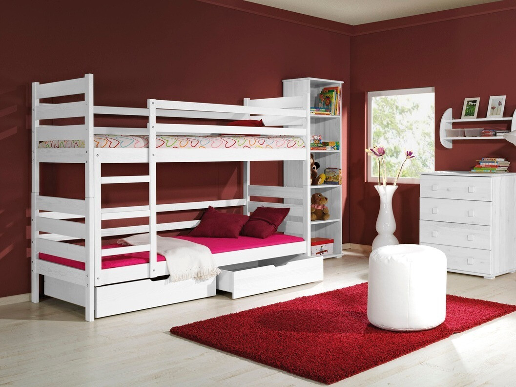 Emeletes ágy Ogden 100 (Fehér)