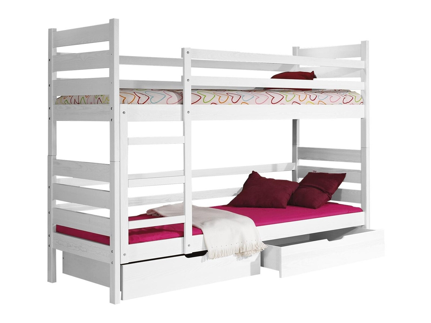 Emeletes ágy Ogden 100 (Fehér)