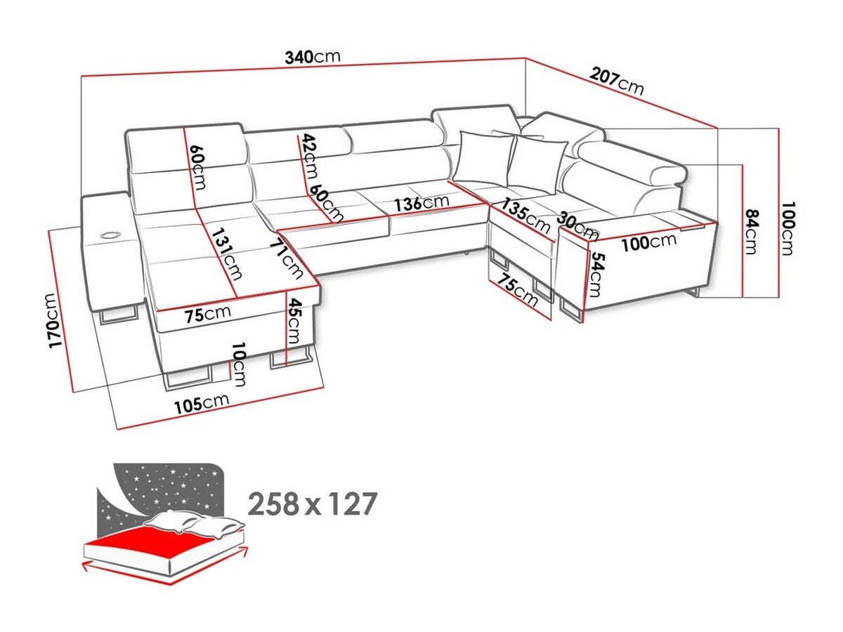 Sarokkanapé Pearland 111 (Sawana 21 + Sawana 14)