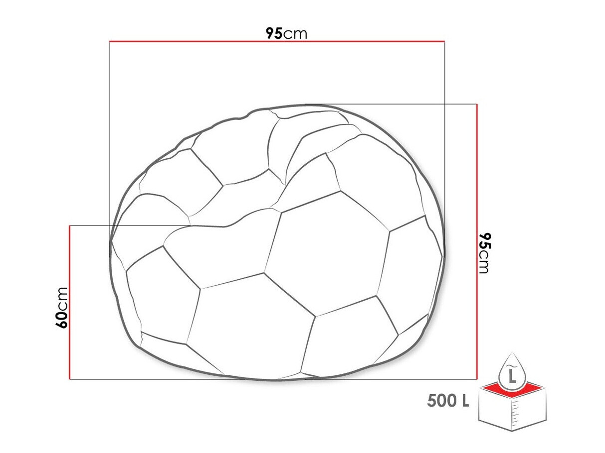 Babzsák Comfivo Pectus (Fehér + Fekete)