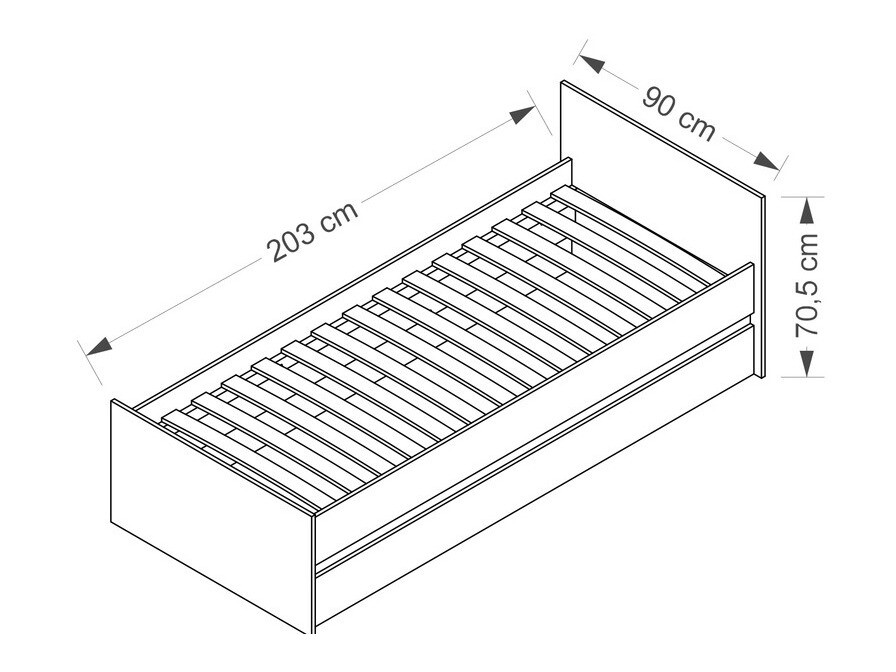 Ágy Cirdora 107 (Riviera tölgy)