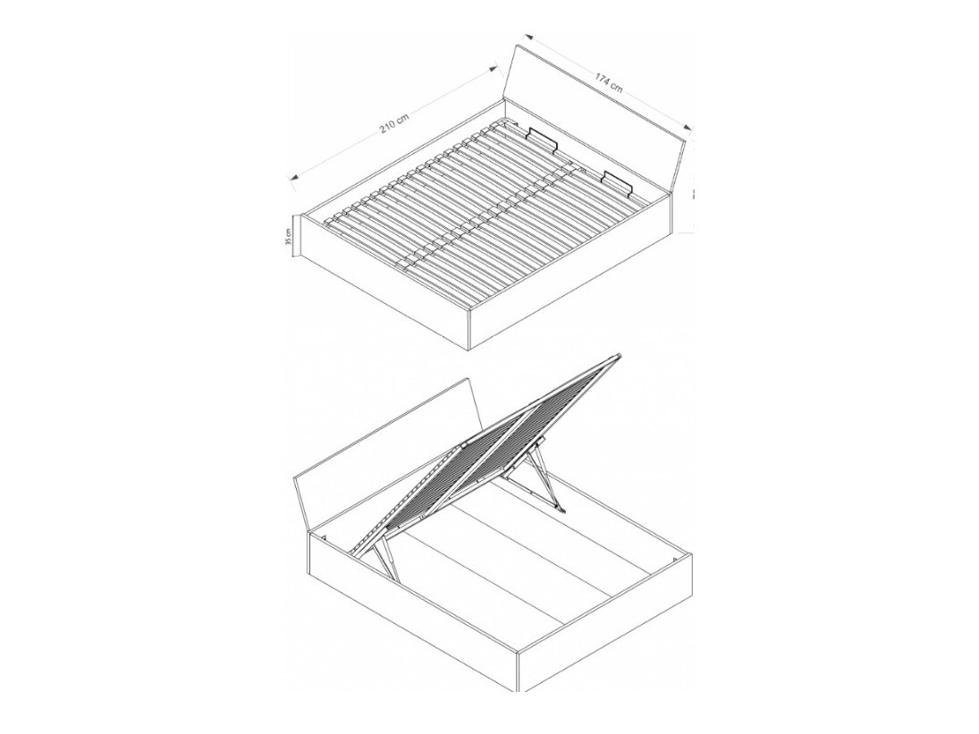 Ágy Elicavo 103 (Fehér)