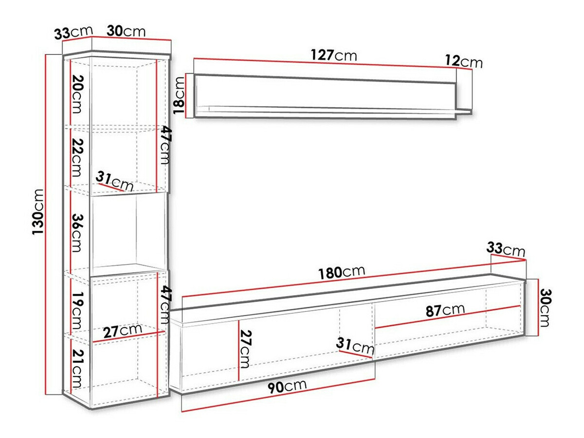 Nappali szett Sarasota 130 (Wotan tölgy)