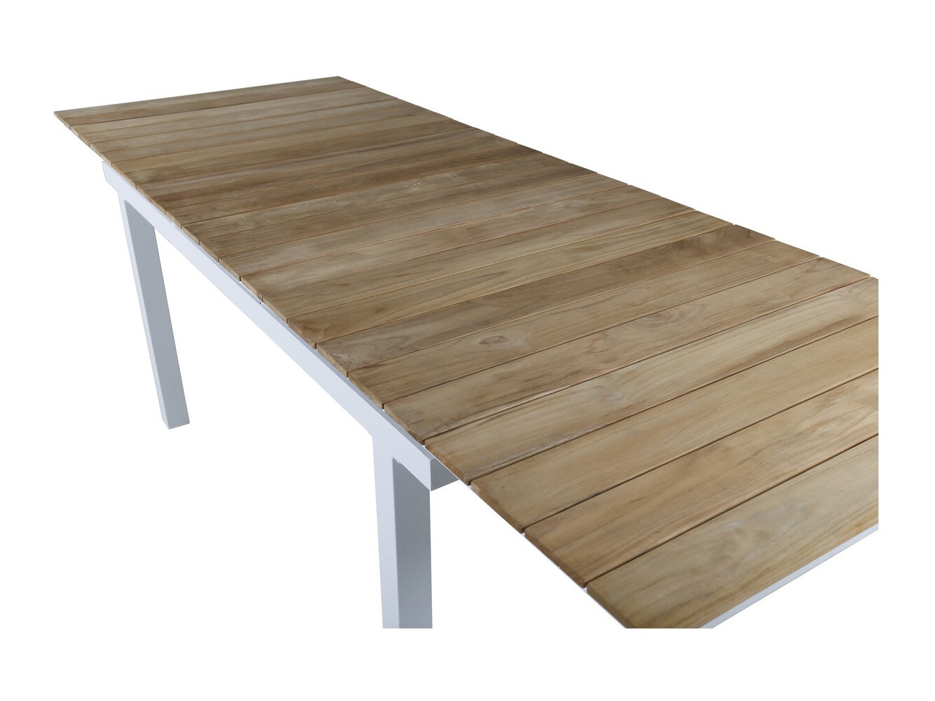 Kerti asztal Dallas 2844 (Fehér + Barna)