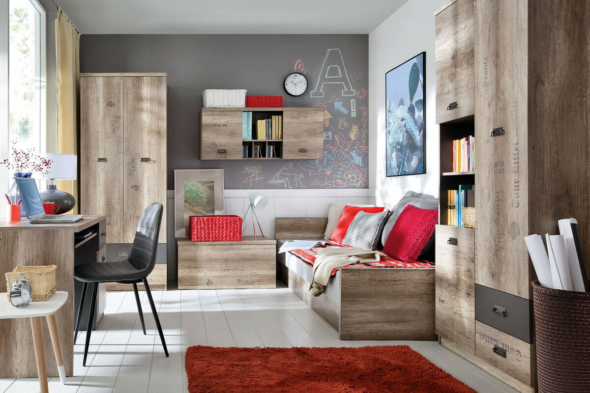 Ágy Odeveni 111 (Beige + Canyon tölgy)