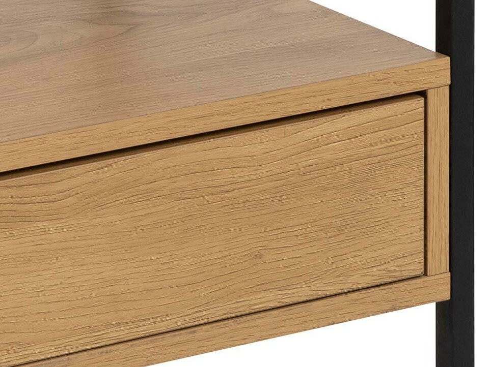 Éjjeliszekrény Norsica 695 (Fekete + Vad tölgy)