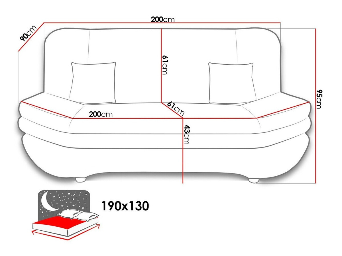 Kanapéágy Comfivo Silva (Boss 12)