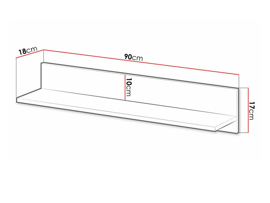 Fali polc Florevi 108