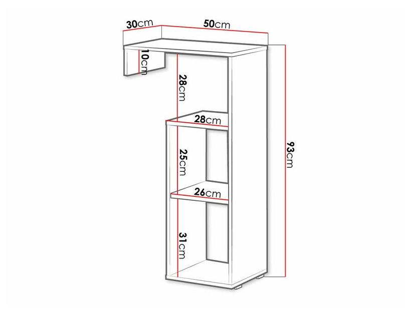 Könyvespolc Florevi 109