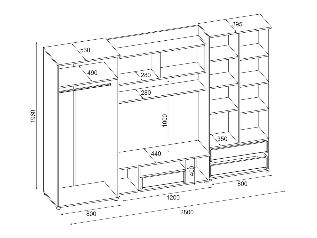 Nappali szett Lexington 106 (Sötét Sonoma tölgy + Artisan tölgy)