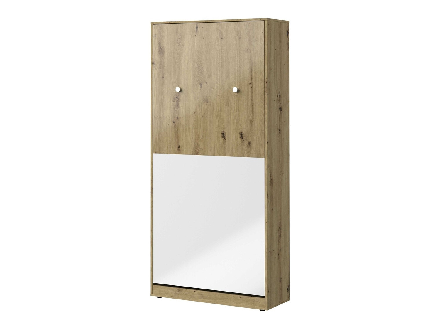 Szekrényágy Mirelbu 113 (Artisan tölgy + Fényes fehér)