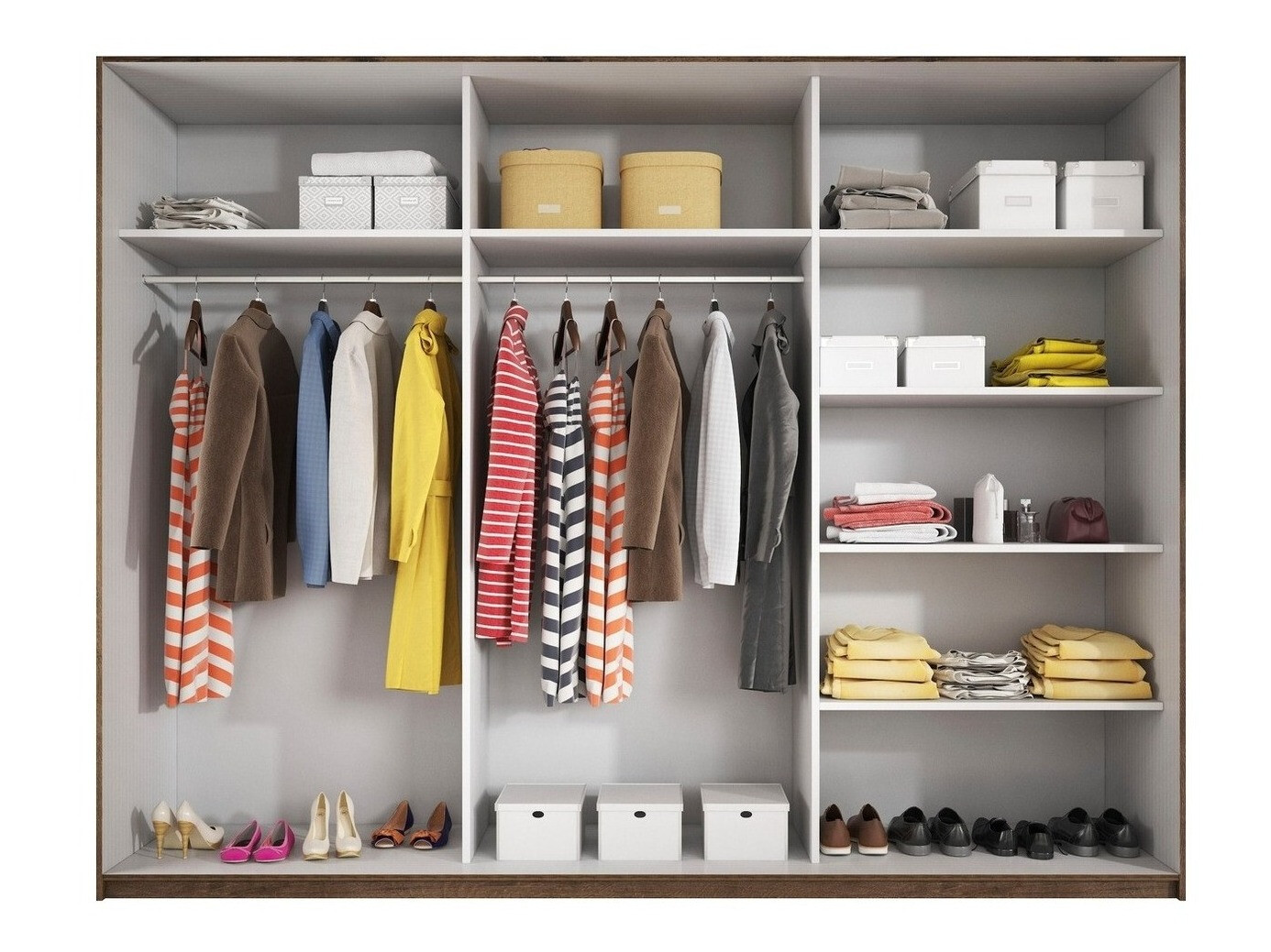 Gardróbszekrény Levruvu 105 (Monastery tölgy + Fekete)