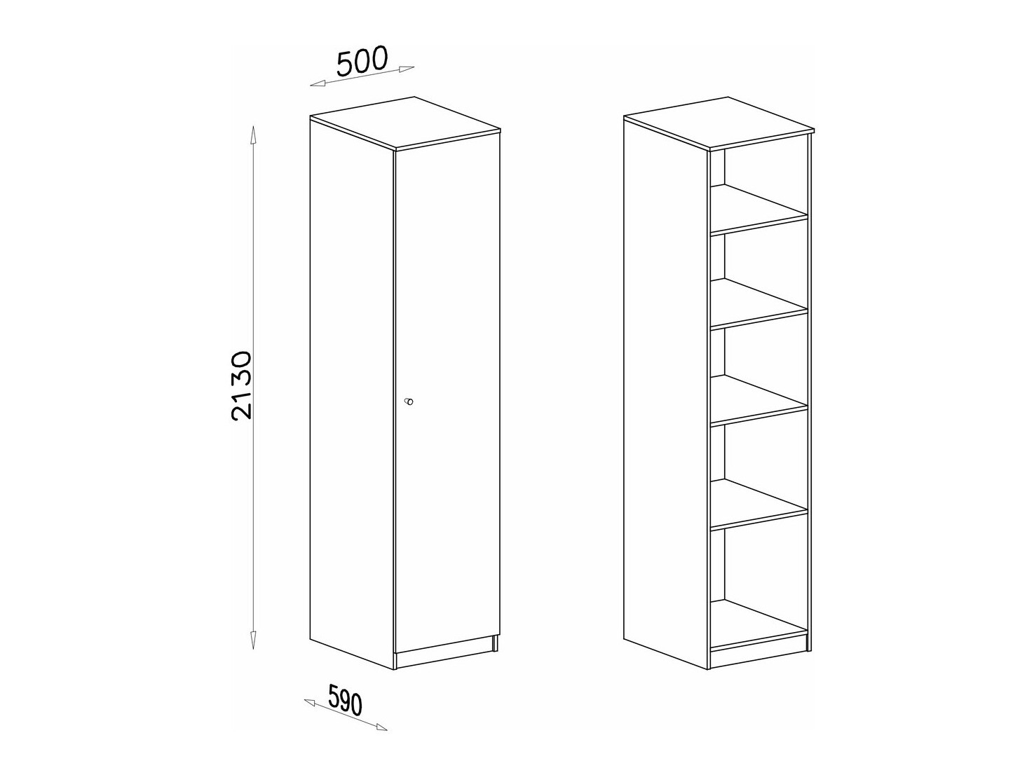 Gardróbszekrény Omaha 104