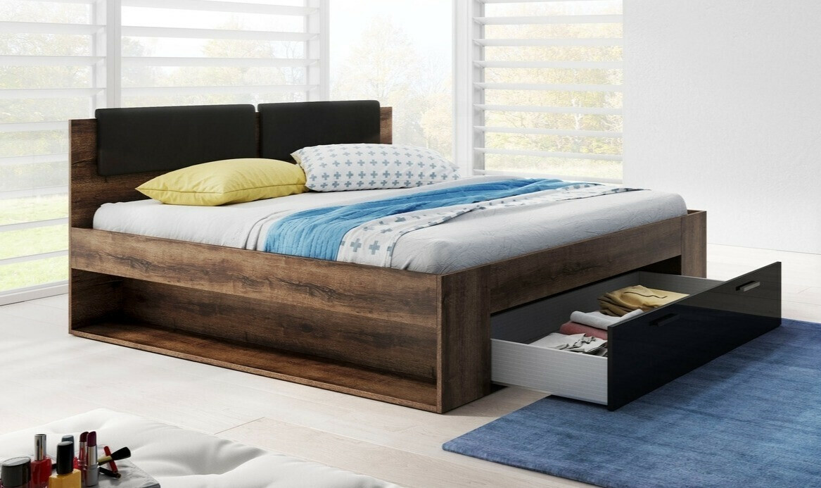 Ágy Levruvu 106 (Monastery tölgy + Fényes fekete)